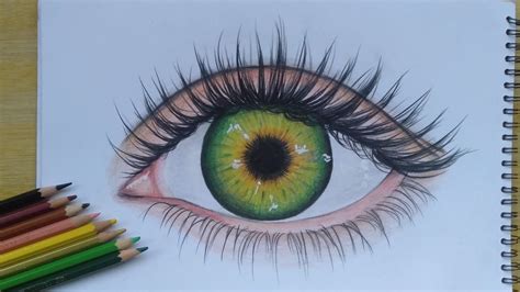 eye drawing color easy