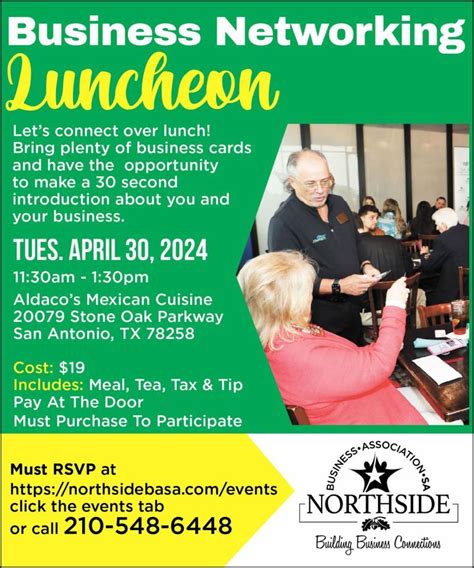 Business Networking Luncheon, Aldaco's Stone Oak, Castle Hills, 30 ...