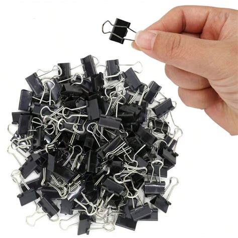 50pcs 15mm Metal Binder Clips, Multipurpose Clips Suitable For School ...