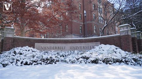 Download Vanderbilt University Entrance In Winter Wallpaper ...