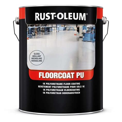Rustoleum FloorCoat 7200 PU Paint 5Ltr - Floor Coating: Durable ...