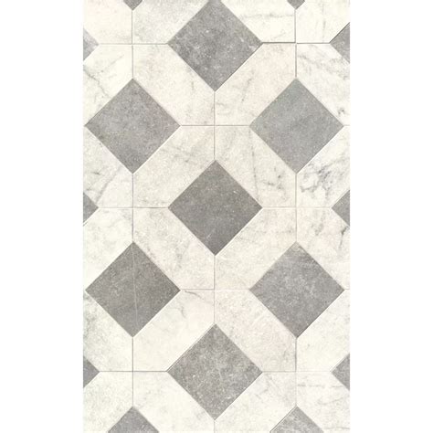 Cassettone Grey Mosaic Porcelain Wall and Floor Tile - The Tile Shop ...