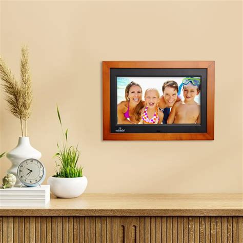 Miracle Digital 10''(25.4) IPS Wooden Dark Digital Photo Frame