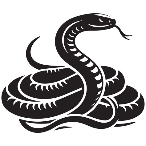 Black and White Snake Art 48730574 Vector Art at Vecteezy