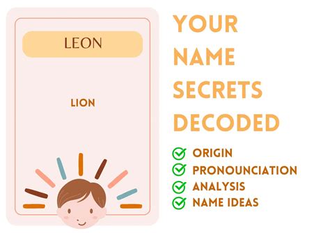 Leon - Boy Name Meaning and Pronunciation