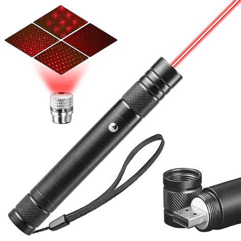 Buy Cutomo Red Laser Pointer Powerful, USB Rechargeable | Aluminum ...