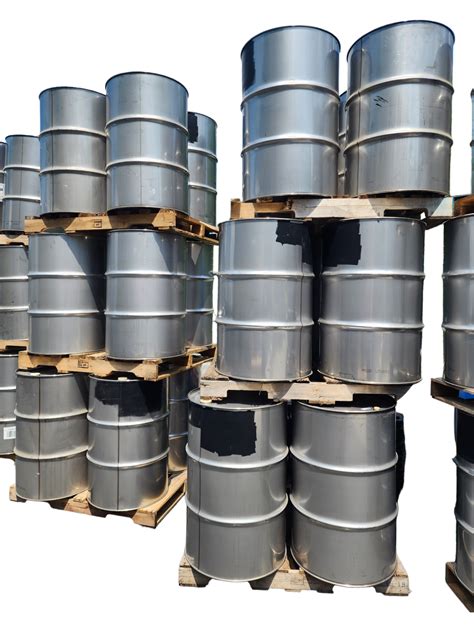 Used 55 Gallon Metal Drums