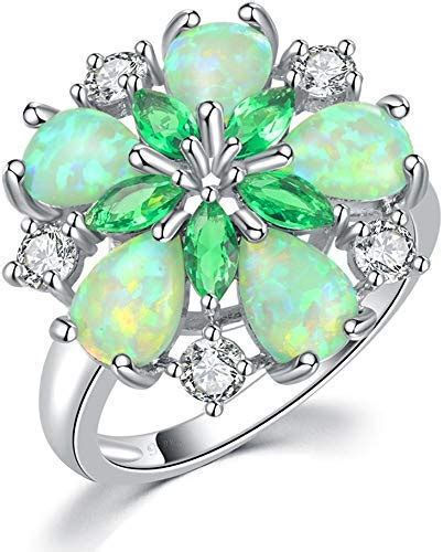 Yellow Chimes Elegant Floral Design Green Fire Opal Emerald Stone ...