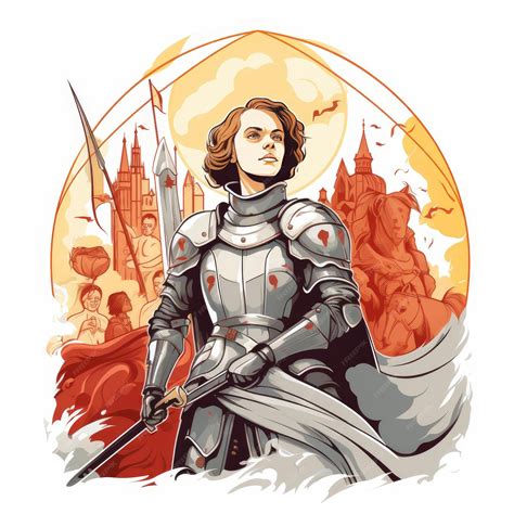 Premium AI Image | The Iconic Vector Portrait of Joan of Arc ...