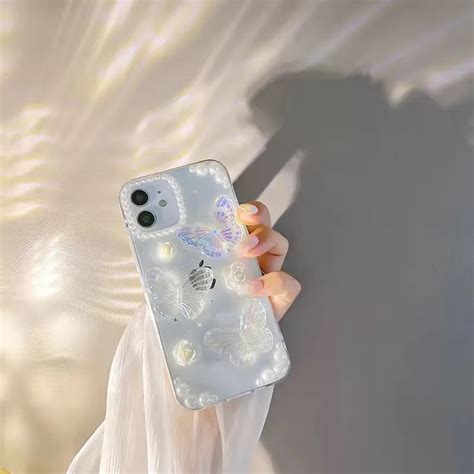 3D Crystal Butterfly Clear Transparent iPhone Case – ATCASA