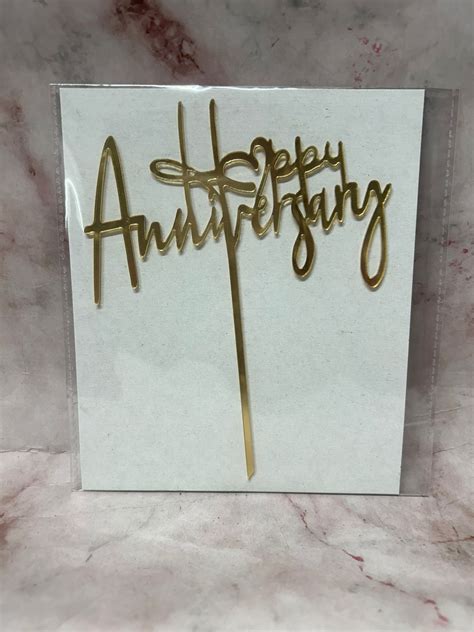 Happy Anniversary Cake Topper 11 – The Cakelab Supplies