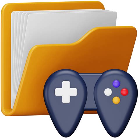 Games folder 3d rendering isometric icon. 15072070 PNG