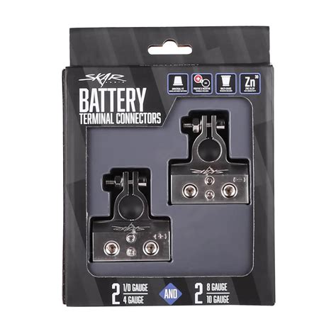 (x2) 0/4 Gauge and 8/10 Gauge (+/-) Positive and Negative Battery ...