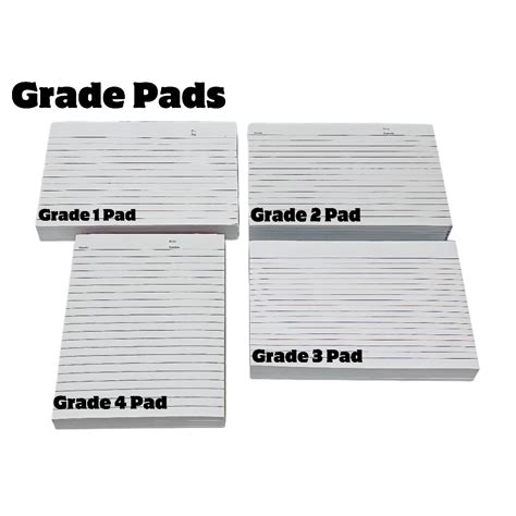 Grade Pads [Grades 1, 2, 3, 4] [80 Leaves] [ 2 PADS ] | Shopee Philippines