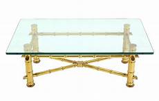 Gold Bamboo Glass Coffee Table by Gold Leaf Faux Bamboo Base Coffee Table With Thick Glass Gold Bamboo Glass Coffee Table