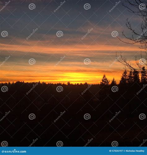 Washington Sunset stock image. Image of skyline, scenery - 57026197