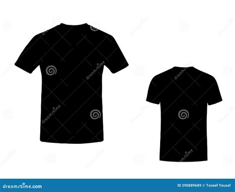T Shirt Silhouette Vector Art White Background Stock Vector - Illustration of white, front ...