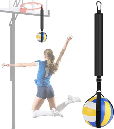 TOBWOLF Volleyball Spike Trainer, Solo Serve Trainer Volleyball Attack ...