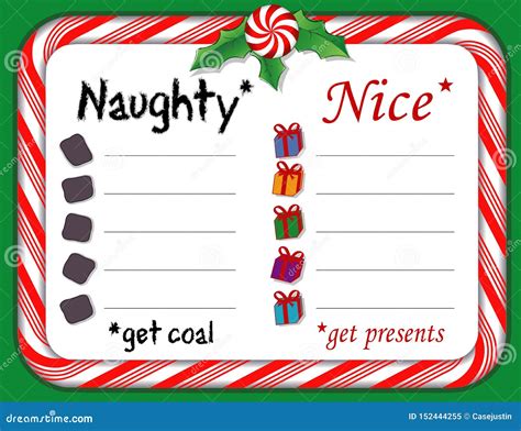 Santa Naughty Or Nice List Printable - Printable Word Searches