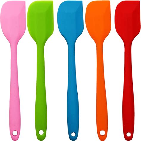 Amazon.com: Silicone Spatula Heat Resistant, Mini Rubber Spatulas with ...