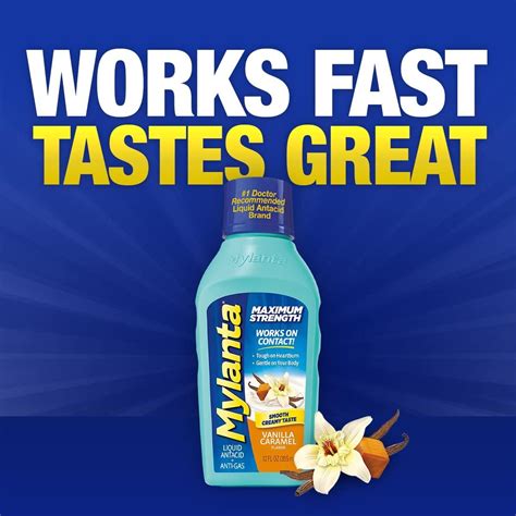Mylanta Antacid & Gas Relief Maximum Strength Formula 12 fl oz - Vanilla Caramel Flavor | Buy ...