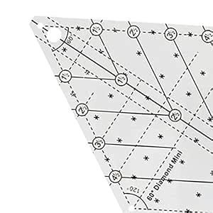 Enakshi 60 Degree Diamond Quilting Template Sewing Ruler for Simple ...