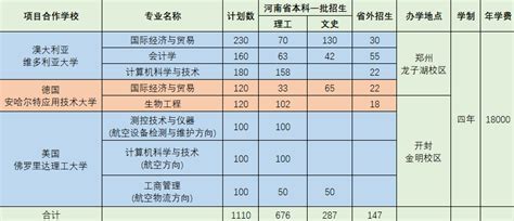 河南大学中外合作办学招生计划-各专业招生人数是多少_大学生必备网