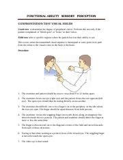 Image result for Confrontation Test for Visual Field