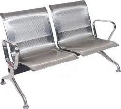 Visitors & Waiting Chairs - Stainless Steel 2 Seater Waiting Chair ...