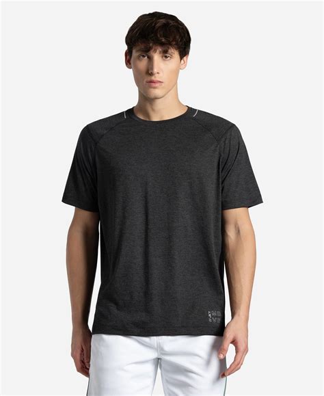 Buy Microfiber Fabric Round Neck Half Sleeve T-Shirt with StayDry Tech ...