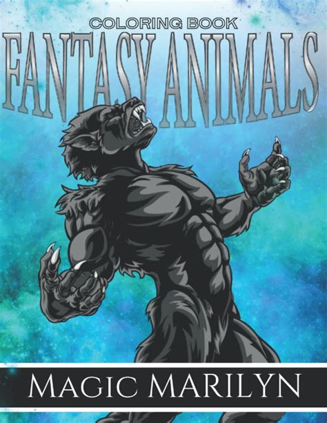 Fantasy Animals Coloring Book A Mythical Coloring Book With Name ...