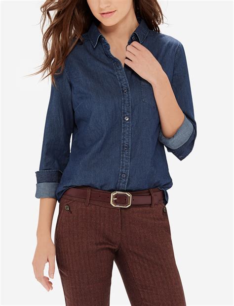 Chambray Shirt | Button Down Denim Shirt | Limited clothing, Clothes ...