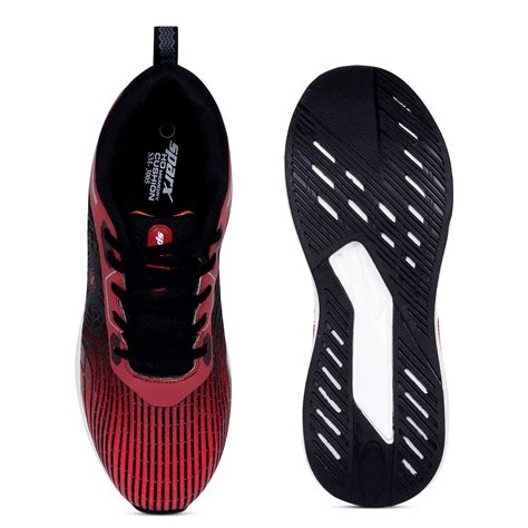 Shop Red Black Athleisure Shoes for Men SM 3005 Online at Best Price