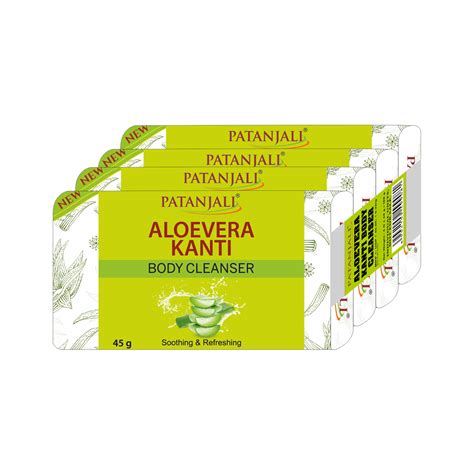 Patanjali Aloevera Kanti Body Cleanser 45g (Pack Of 4) – ZEVIKA HEALTH