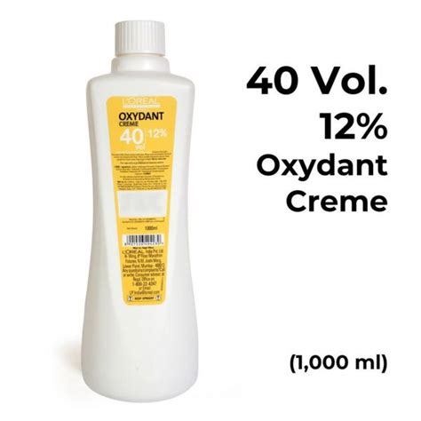 L'Oreal Professionnel Oxydant Crème 40 Vol. 12% Developer (1000ml ...