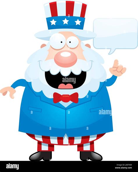 A cartoon illustration of Uncle Sam talking Stock Vector Image & Art - Alamy
