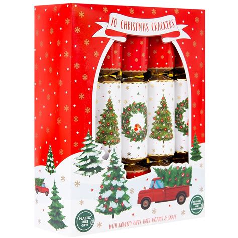 10 Traditional Christmas Crackers Tree Wreath Dinner Cracker 12 Inch