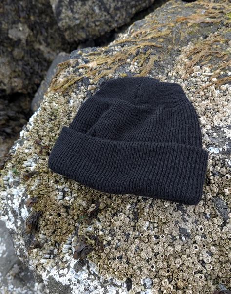 Black Wool Watch Cap - USA Made Military Spec Winter Hat | Black Wool Cap