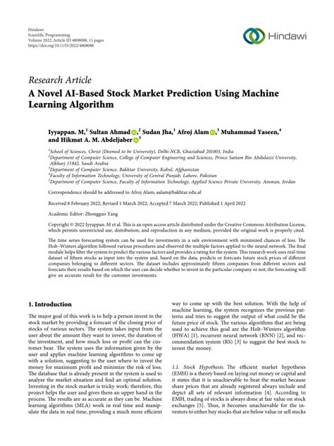 Image result for Share Market Analysis Machine Learning Algorithm