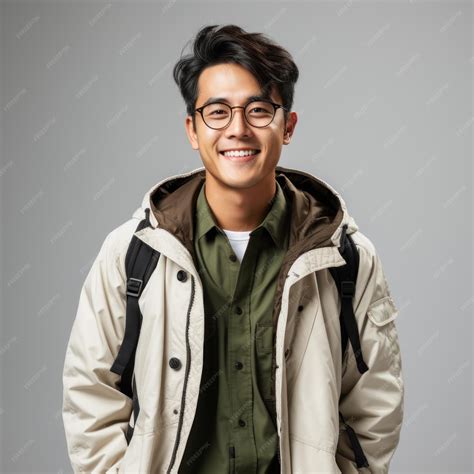Premium AI Image | Smart and Attractive Asian Male Standing with ...