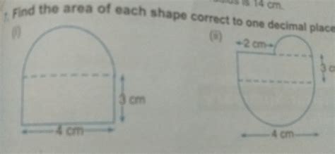 find the area of the figure to one decimal place - Brainly.in
