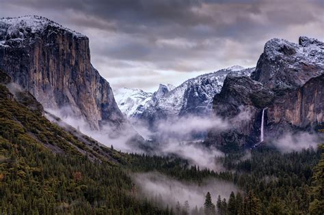 Yosemite National Park Winter Scenery Wallpapers - Wallpaper Cave