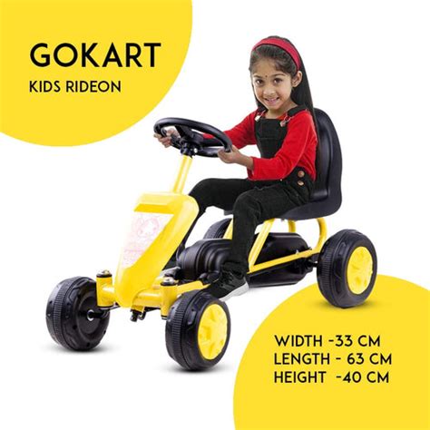 Baybee Mini Cruiser Pedal Go Kart Racing Ride On Toy Car For Baby With ...