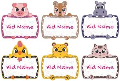 GRAFICATIVE Name Stickers Label for Kids | Personalized Name Tags for ...