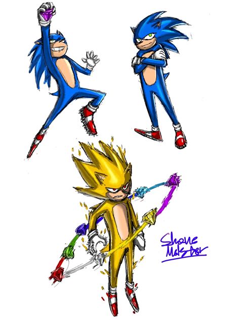 ArtStation - Sonic The Hedgehog pose practice