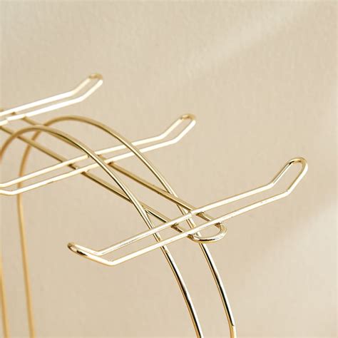 Buy Caraway Somber Set of 6 Stoneware Cups and Saucers with Metal Stand ...