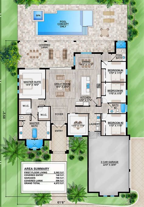 Pool House Apartment Plans at Jordan Clarence blog