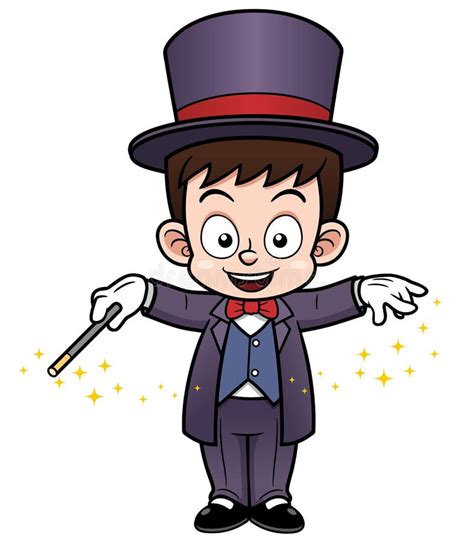 Boy Magician cartoon stock vector. Illustration of clipart - 30463386