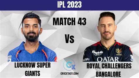 LKN vs RCB Dream11 Prediction Today, IPL 2023 Fantasy Cricket Tips ...