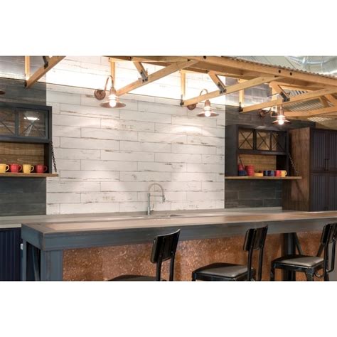 Emser Barn 9-Pack Field 6-in x 36-in Glazed Porcelain Wood Look Floor ...